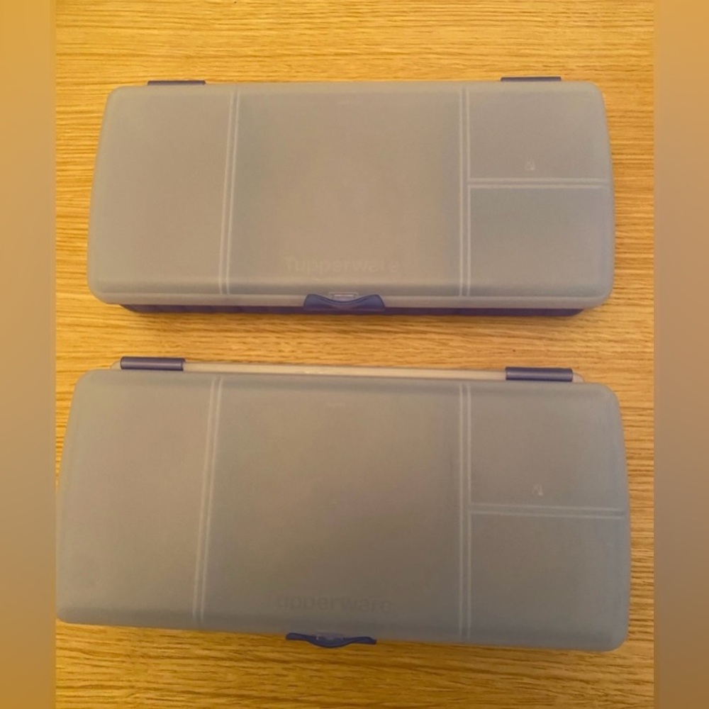 Set of 2 Tupperware Lunch N Things Divided Containers